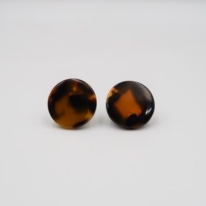 Tortoiseshell Stud Earrings